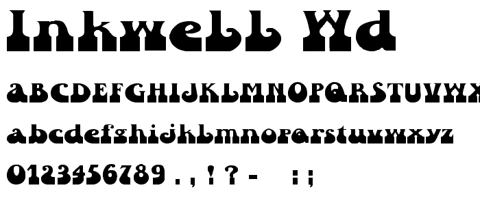 Inkwell Wd font